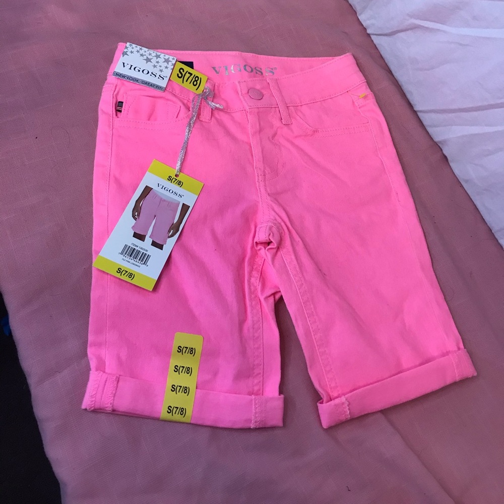 NWT Vigoss shorts, new with tags . Girls size 7/8
